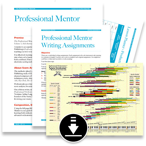  Professional Mentor PDF Workbook For Volume 1 (Includes Spectrotone Chart). Alexander Publishing / Alexander Creative Media