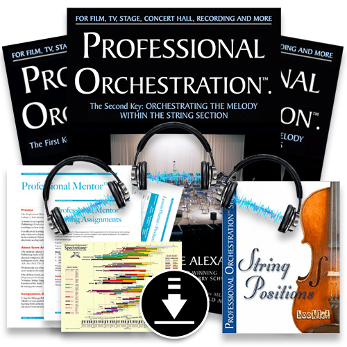  Professional Orchestration Vols 1, 2A and 2B: Everything-So-Far Home Study PDF/MP3 Bundle. Alexander Publishing / Alexander Creative Media