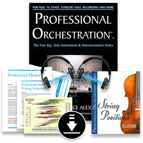  Professional Orchestration Vol 1: Master Home Study PDF/MP3 Bundle. Alexander Publishing / Alexander Creative Media