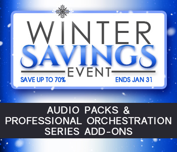 SALE! Audio Packs & Professional Orchestration Series Add-Ons